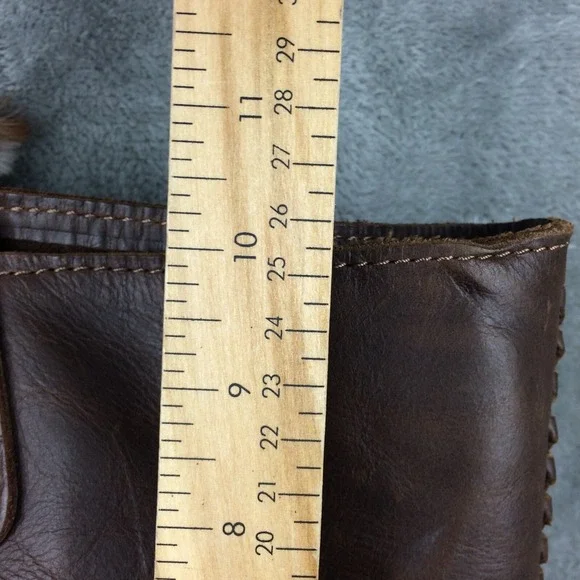 FSP Collection Leather Tote Womens Handbag Brown Open Tassel Cape Town - Picture 11 of 16